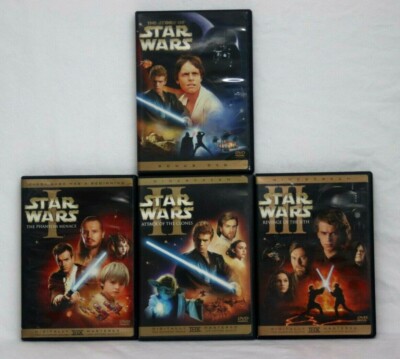 Star Wars Trilogy DVD 7 Disc Set Prequels VI V IV 4 5 6 All