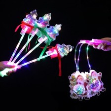 Christmas Tree Led Magic Fairy Wands Toy Light-up Balls Wand for Toy