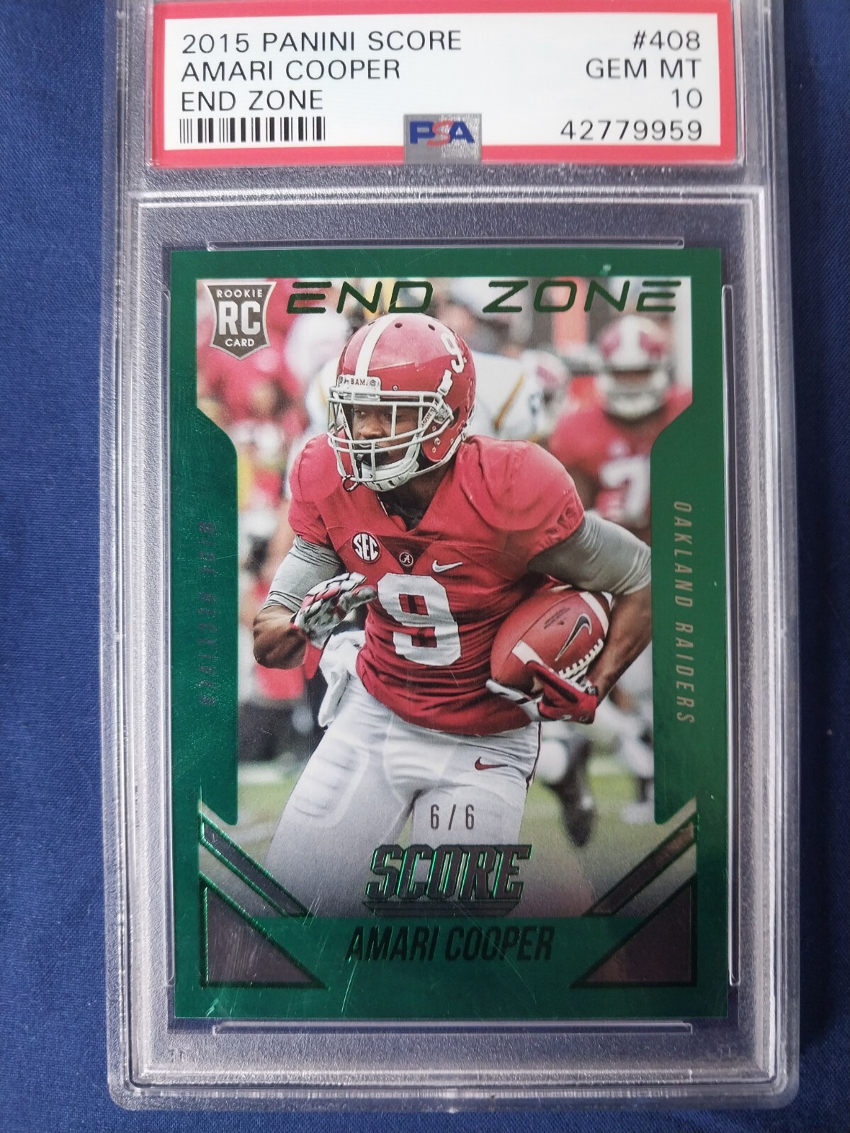 Amari Cooper Panini Score #408 End Zone