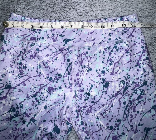 Athletic Works Girls Active Leggings Purple Design Girls Size XL (14-16) - Picture 6 of 6