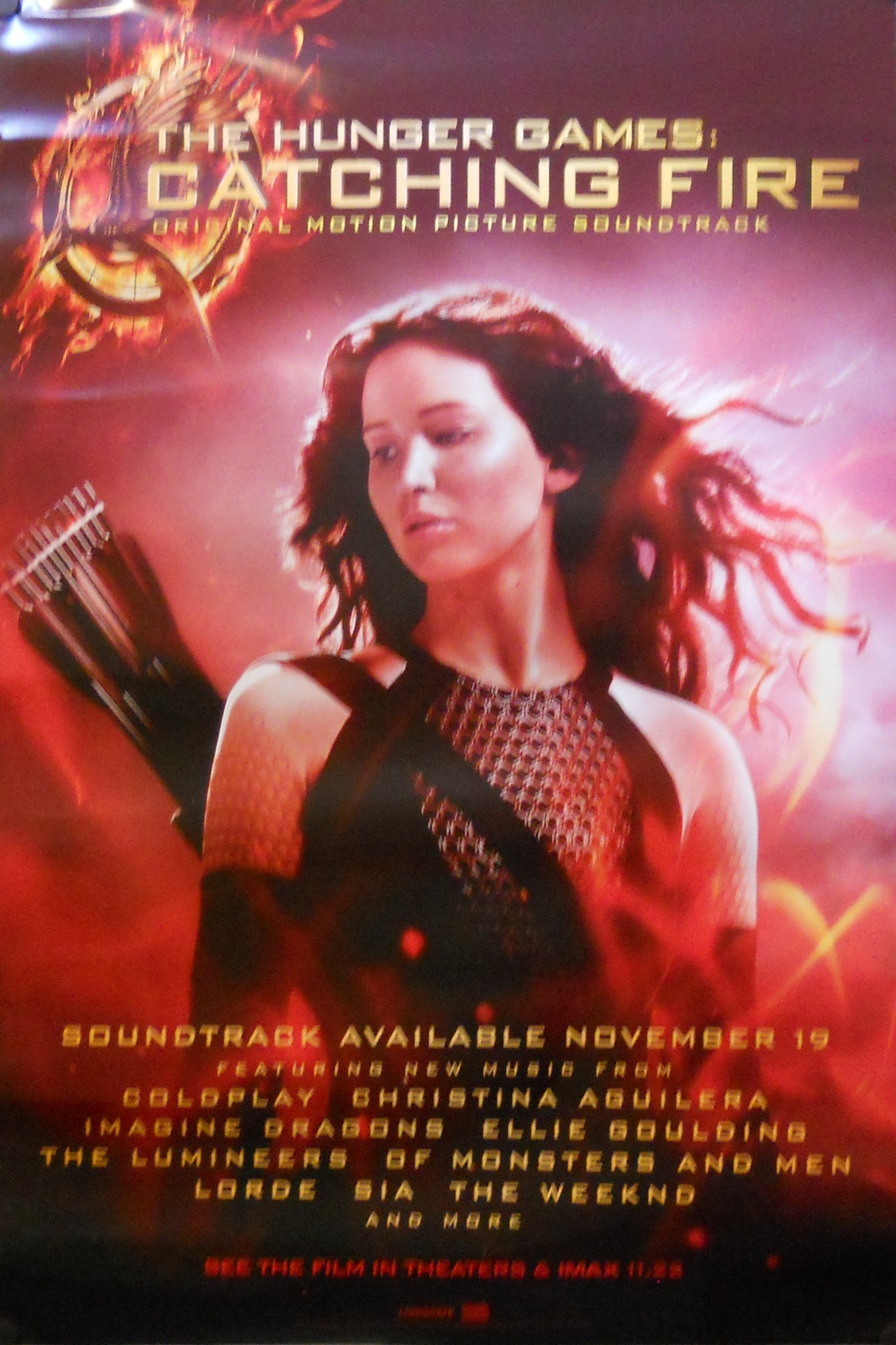 HUNGER GAMES CATCHING FIRE SOUNDTRACK POSTER (F3) eBay