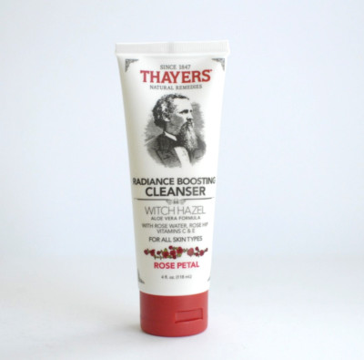 Thayers Rose Petal Radiance Boosting Face Cleanser 4 oz Aloe Vera New Sealed