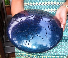 Stainless Tongue Drum - VibeDrum - Stardust – 9 Notes - S -E-Akebono-432 Hz