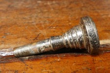 Vintage E-Z-TONE, U.S.A. Small Bore Trombone Mouthpiece Silver Plated - 2 5/8  