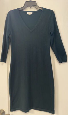 calvin klein green sweater dress Calvin Klein Knit Dress Medium Women's Green Sleeveless (AAE)