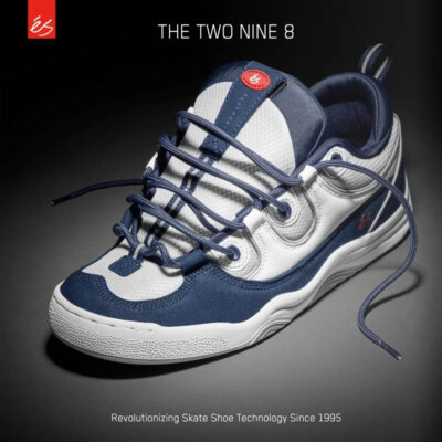 Es Skateboard Shoes Two Nine 8 Navy/White | eBay