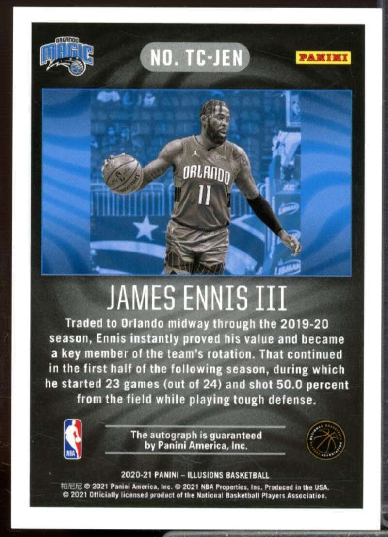 James Ennis III Rookie 2020-21 Panini Illusions Trophy Collection  Signatures #8