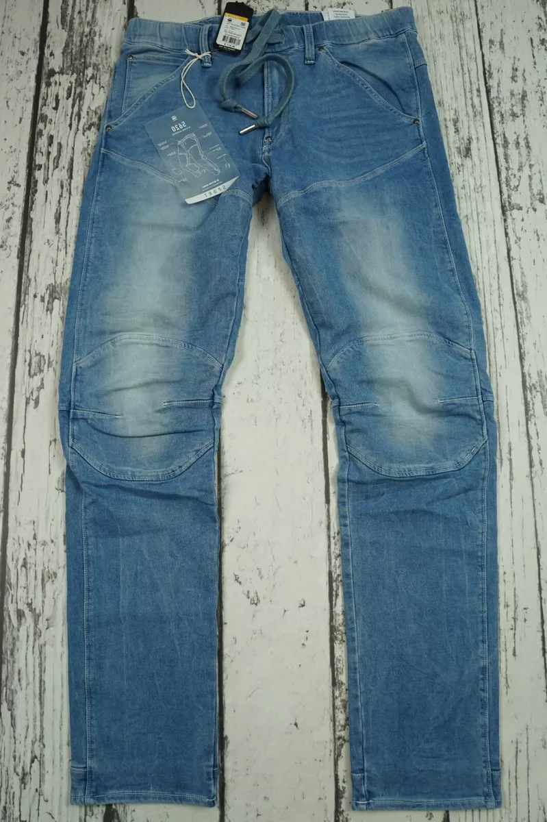 NEW G-STAR JEANS 5620 3D SPORT TAPERED LT AGED INDIGO RINN 30/32 W30 L32