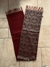 Seidenschal blaues Paisley/ Wolle