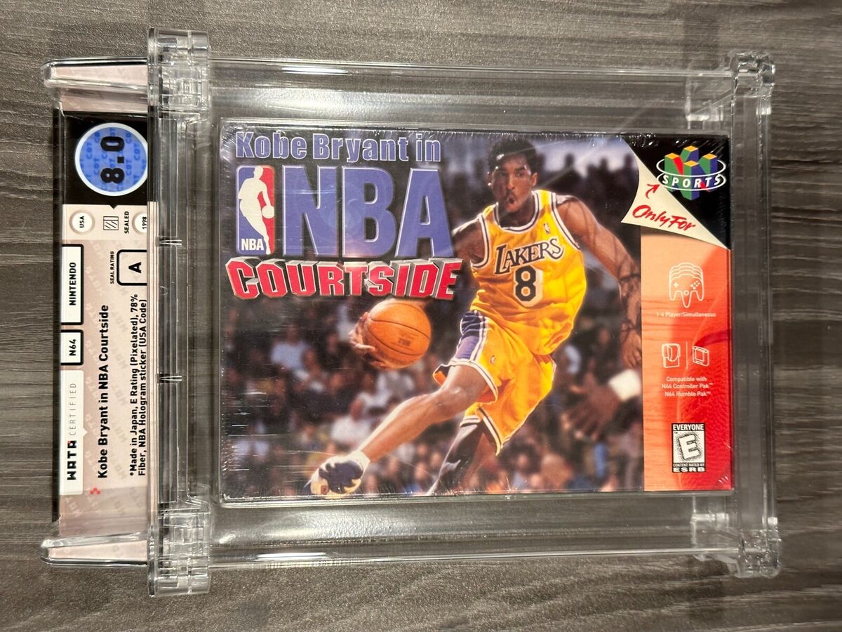 Kobe Bryant in NBA Courtside Nintendo 64 N64 Sealed GRADED Kobe Bryant in NBA Courtside Nintendo 64 N64 Sealed GRADED