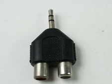Stereo Audio Male Plug to 2 RCA Female Jack Adapter