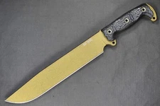 Busse Combat ASHBM .325"Bronze INFI Blade w/Choil, Mag Black G10 2014 Garth Edit