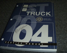 2004 GMC Canyon Truck STEERING SUSPENSION BRAKES AXLE Service Repair Manual xz