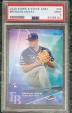 Brendan McKay RC 20 Topps X Aoki PSA 9 #24 - NRMT Tampa Bay Rays (Pop 10/65)