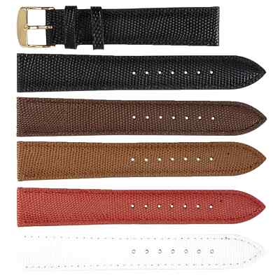 10mm~20mm Lizard Grain Fine Leather Watch Band Straps