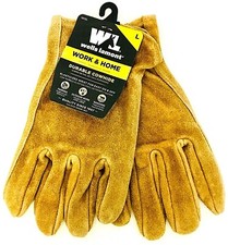 1 Pair Wells Lamont 1012L Work  Home Large Durable Cowhide Easy On  Off Gloves