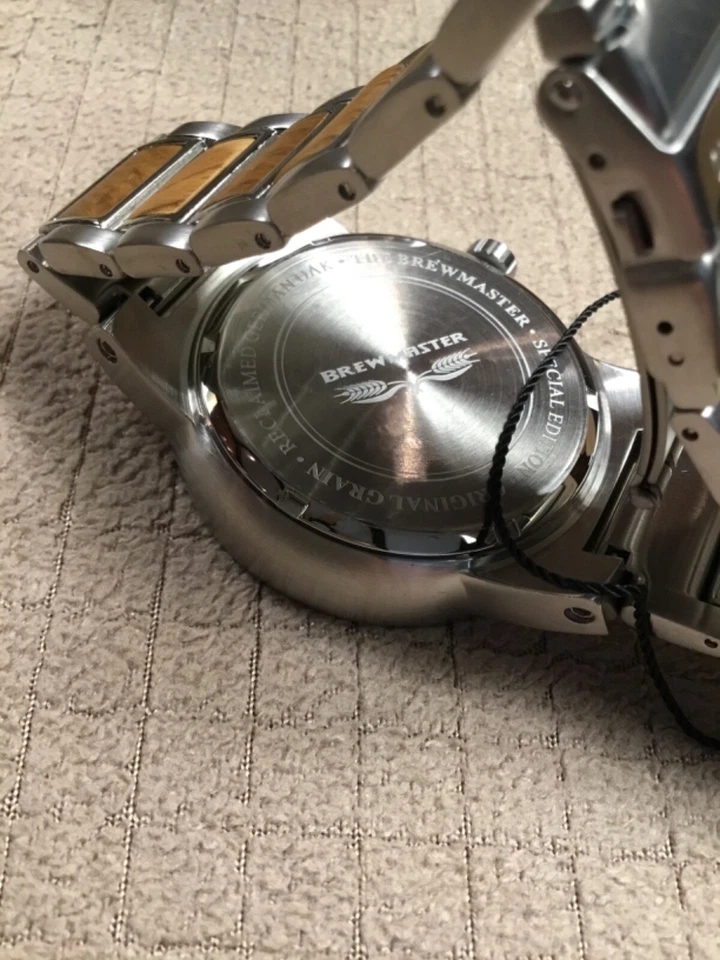 Original Grain The Brewmaster Barrel German Oak Mens Watch OG-10-003-BRWMST - Image 3 of 4