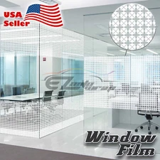 Flower Glass Film Static Cling Office Window Patterned Decoration Privacy #40