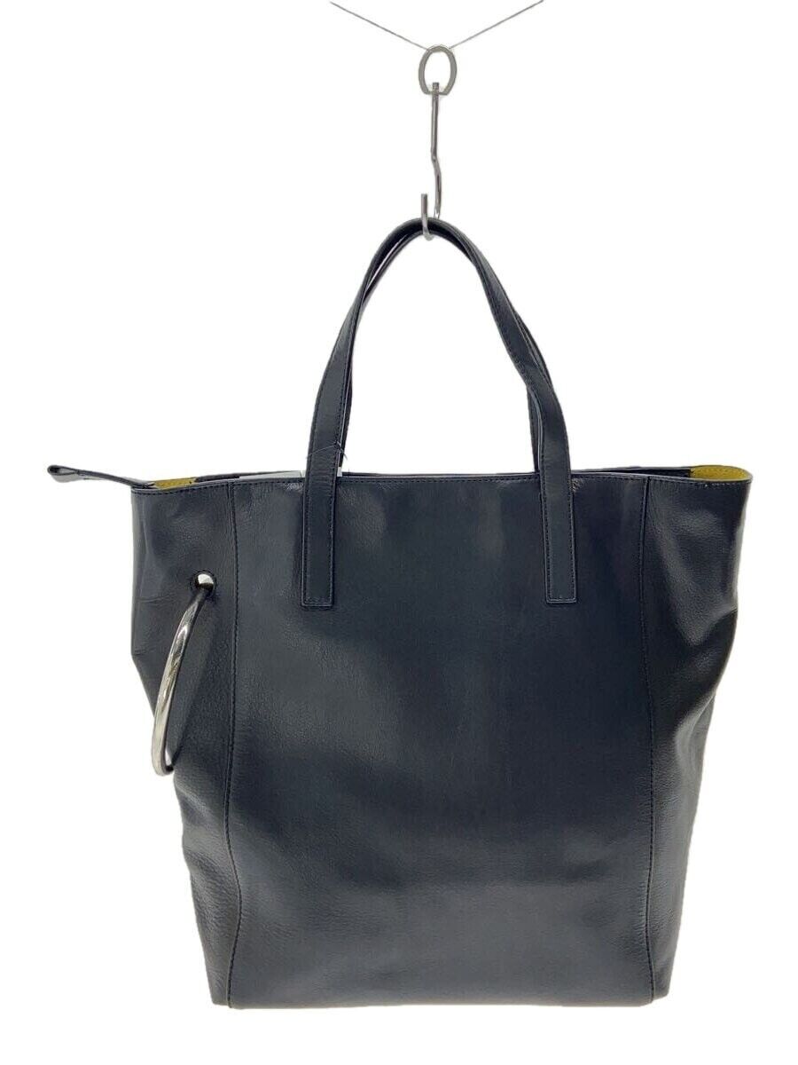 DRIES VAN NOTEN Ring Tote Bag Black Leather USED 202502S | eBay DRIES VAN NOTEN Ring Tote Bag Black Leather USED 202502S | eBay