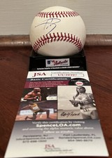 Wander Franco Autographed Signed Rawlings Official MLB Baseball Rays JSA COA 2