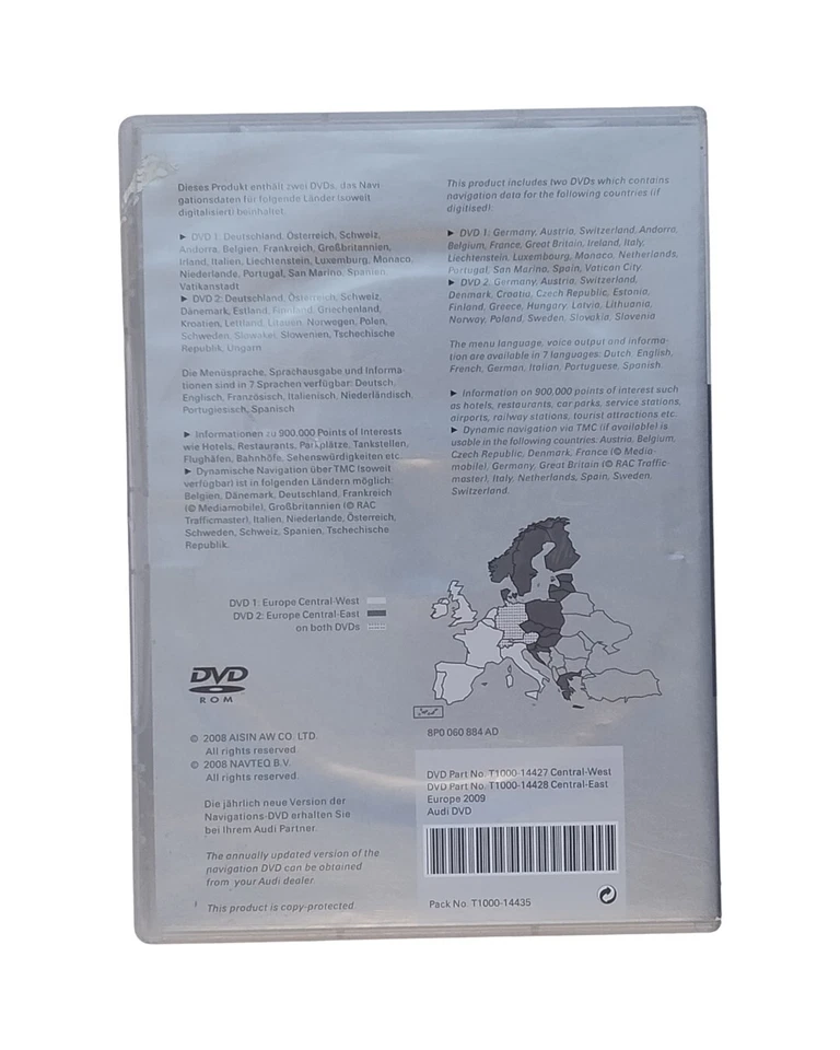 Navi AUDI CD NAVTEQ Version2009  AUDI Navigation plus (RNS-E) - Bild 2 von 4
