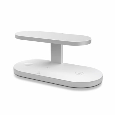 Techno S UV Sterilizer & 3-in-1 Wireless Charger for Apple, Samsung + Adapter