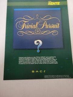 FLYERS  BALLY / TRIVIAL PURSUIT Arcade Video Game advertisement original see pic