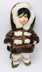 porcelain eskimo doll