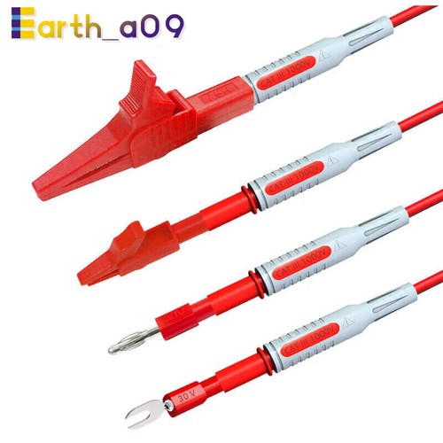 Automotive Multimeter Test Leads Kit Insulated Banana Plug Piercing Clip Probe - 第 6/18 張圖片