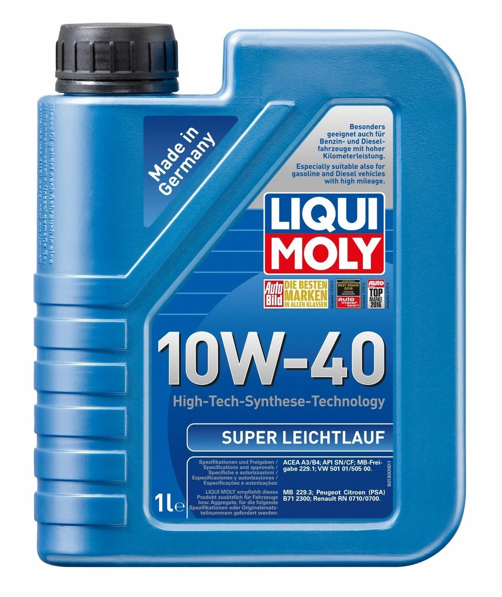 Liqui Moly Super Leichtlauf 10W-40 semi synthetic 1lt Engine Oil - LM9503