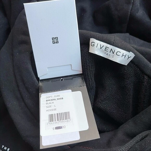 Felpa con cappuccio oversize Givenchy nuova con etichette stampa grafica cotone collezione primavera estate 2021