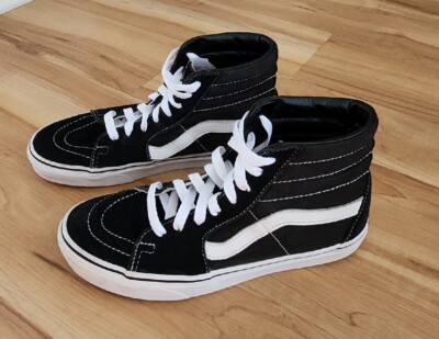 VANS Old Skool Sk8 Hi Top Suede Canvas Shoe Sneaker W 8/M6.5  display picture 3