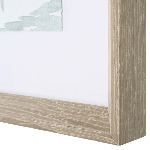 Serene Lake Framed Prints Wall Art Under Glass ~ Set Of 2  ~ Uttermost 32288 - Picture 6 of 8