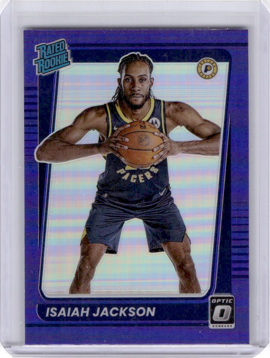 2021 Panini Donruss Optic 167 Isaiah Jackson Purple RC