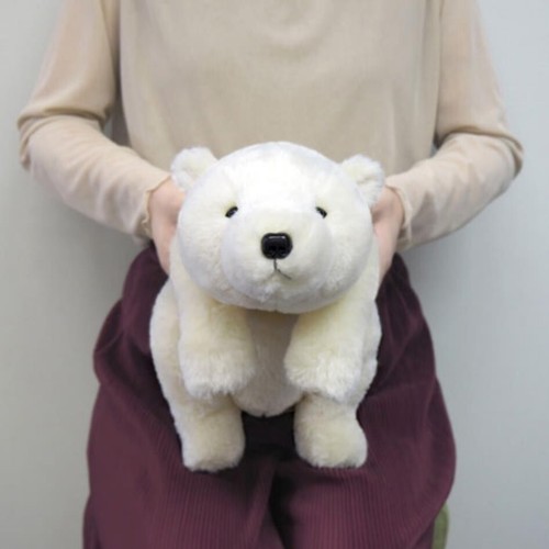 Juguete suave para oso polar japonés para niños peluche animal juguete M 46 cm 05042 - Imagen 7 de 9