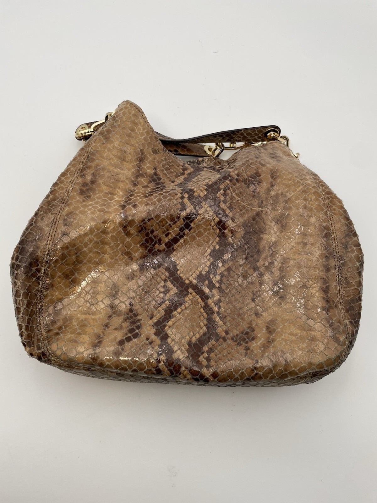 Michael Kors Chain Python Print Shoulder Bag Size… - image 2
