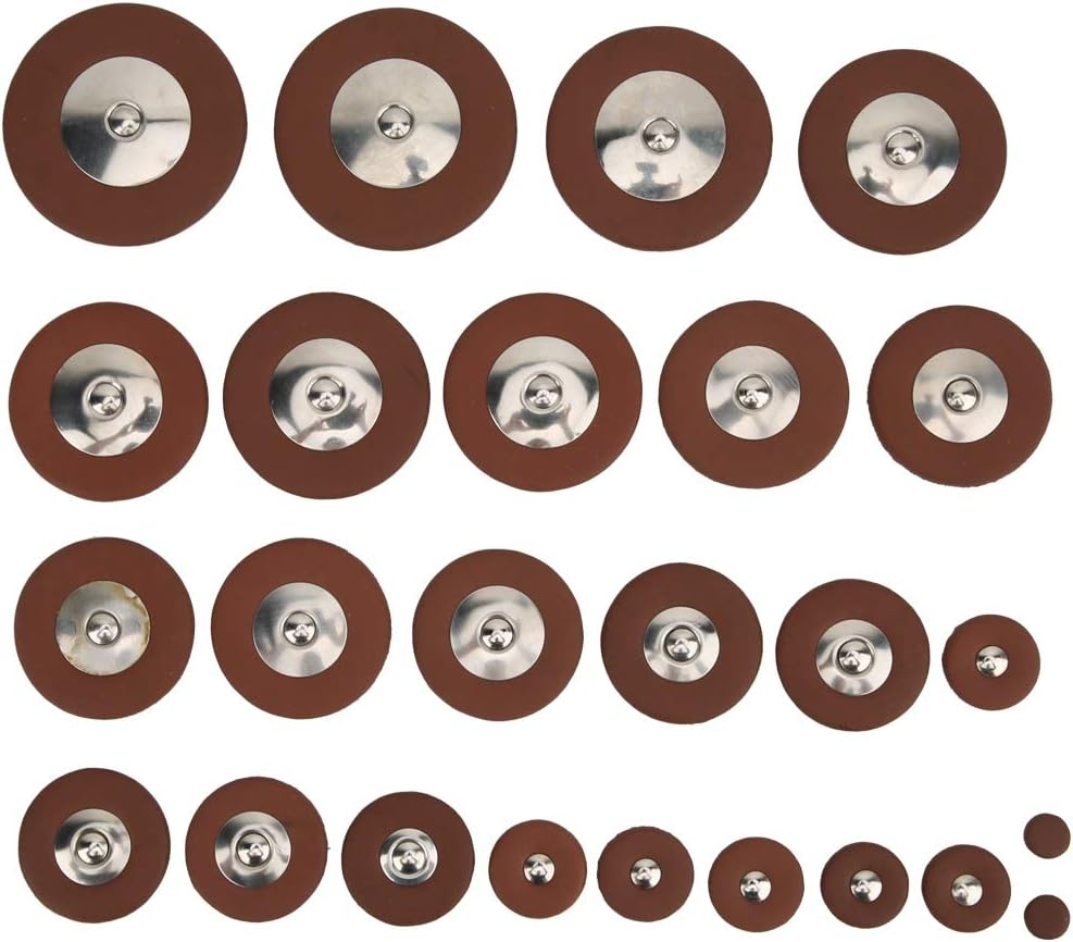 25Pcs Sax Pads Replacemen Set, the Tenor Saxophone Pads Replacement Kit with 13