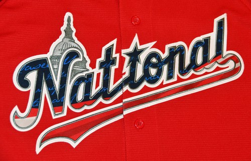 Mint 2018 Washington DC All-Star Authentic Jersey 52 Atlanta Braves Ozzie Albies - Picture 3 of 21