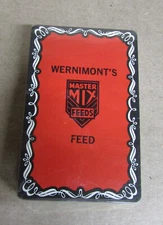 Wernimont's MasterMix Feeds Vintage Advertising Deck Playing Cards Sealed