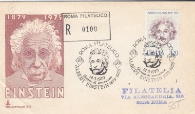 14.3.1979 -1 FDC 100. GEBURT ALBERT EINSTEIN'' (L585)