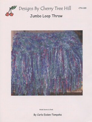 Cherry Tree Hill Knitting Pattern CTH-120 Jumbo Loop Throw - Easy ...