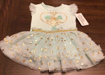Baby Starters. 12month 2 Piece Set. Top/ Tutu Skirt. NWT. Green.