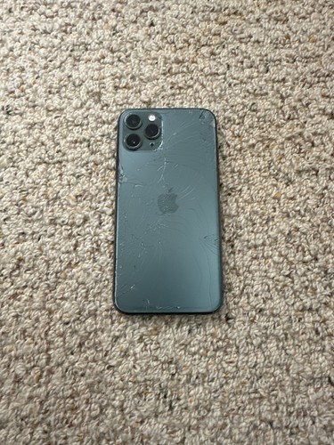 Apple iPhone 11 Pro - 256 GB - Green (Unlocked) - Cracked Back Glass - Afbeelding 2 van 2