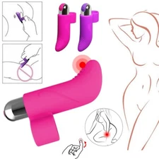 Women Finger Vibrator G-spot Clit Massager Stimulator Sex Toys Rechargeable US