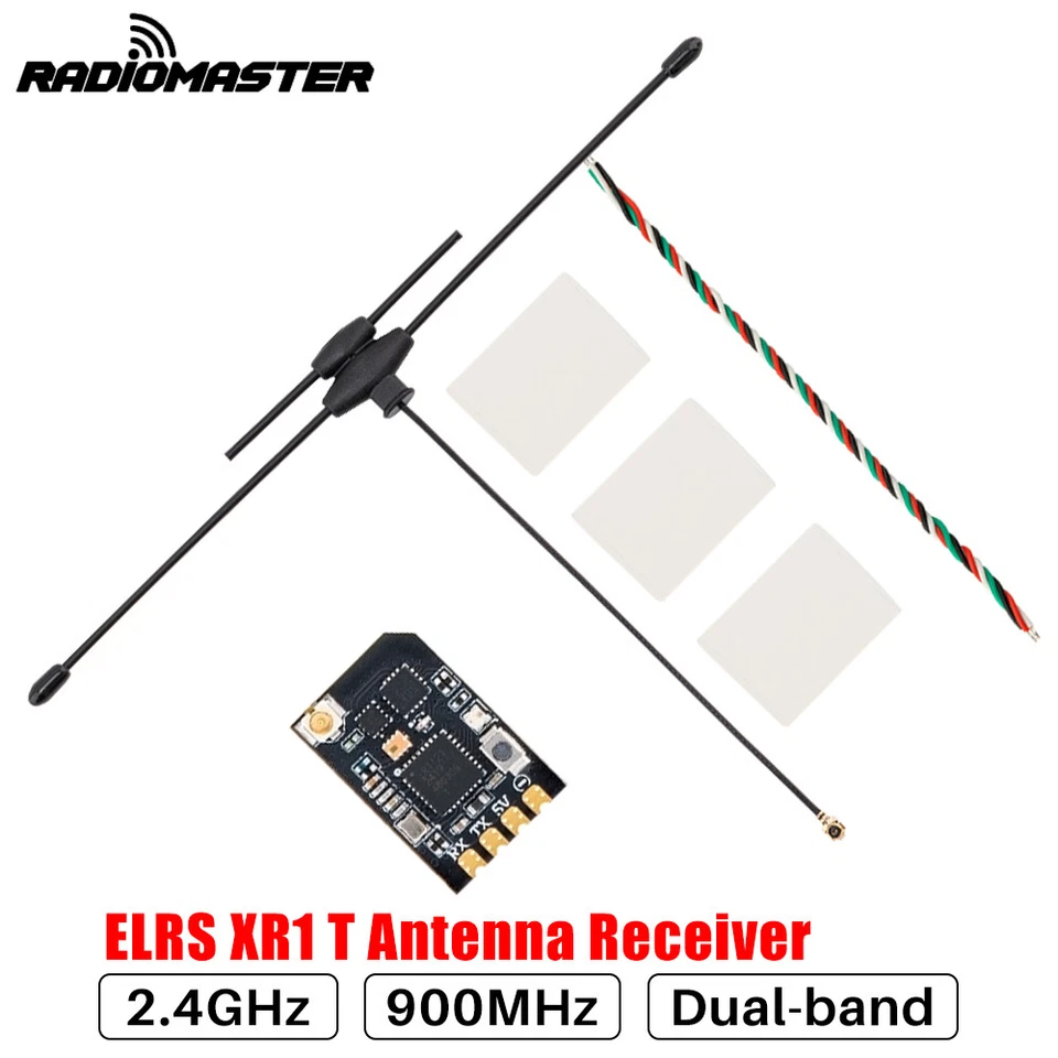 Radiomaster XR1 Nano ExpressLRS Empfänger 2.4GHz 900MHz Dual-Band T Antenne - Bild 3 von 4
