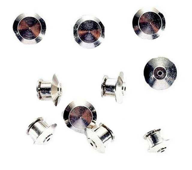 Pin Keeper Locks for Collectible Pins for Hats, Jackets, Vests Brass or