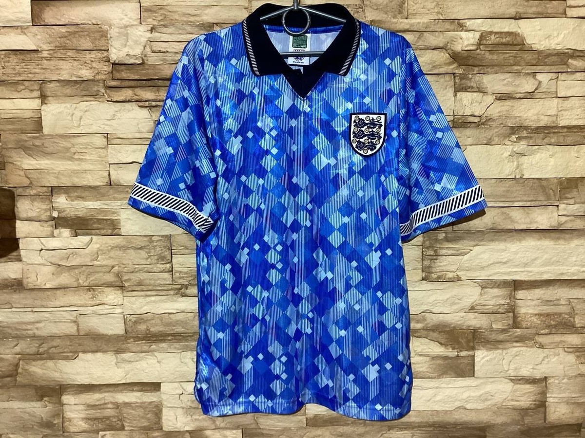 ENGLAND 1990 1992 THIRD FOOTBALL SHIRT SOCCER JERSEY SCORE DRAW Sz