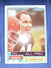 1981 Topps #170 Joe DeLamielleure AFC All-Pro Cleveland Browns  HOF