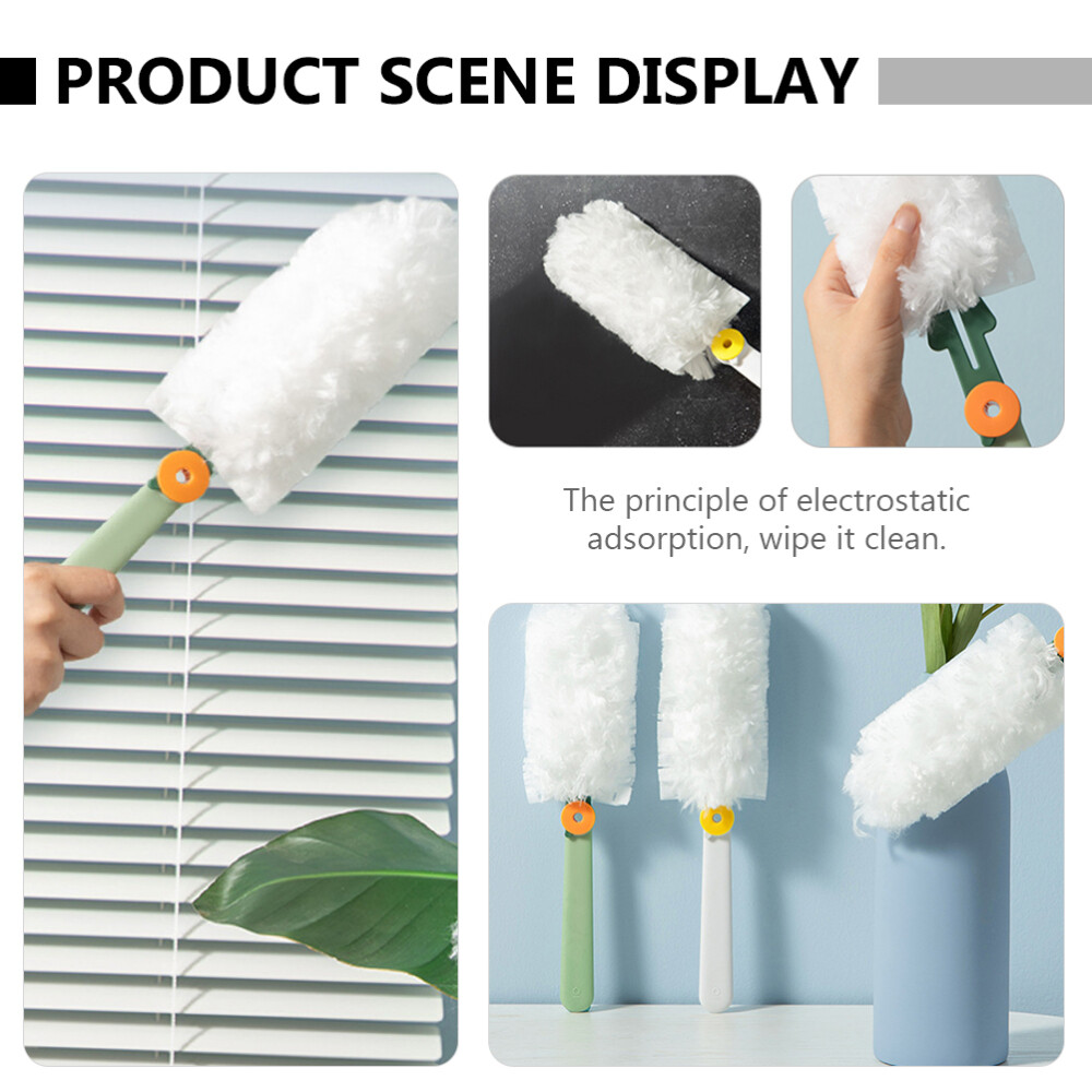 OUNONA 2er Set Handbesen Mit Ausziehbaren Stiel - Blaue Kunststoff Besen Für Innenbereich