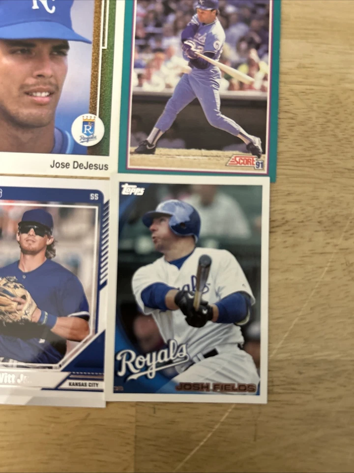 Colección de tarjetas de béisbol de los Reales de Kansas City (10 tarjetas) Foto 2 de 4